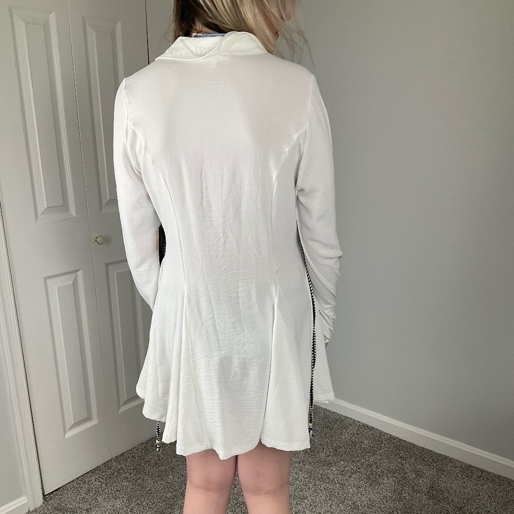 NWT White Dress with Belt - Picture 3 of 5